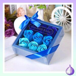 BLUE SOAP ROSES - SUBTLE SCENT - ROSE SOAP